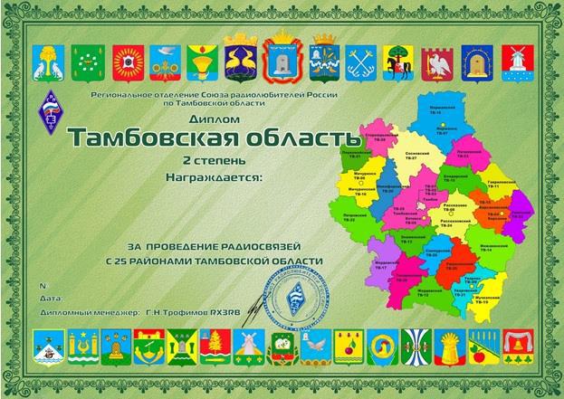 Тамбовская область — 2 степень